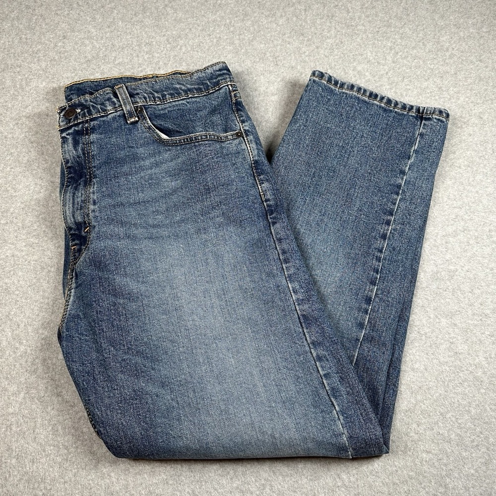 Levi's 505 Jeans W38 L29 (Fits 28) Regular Fit Blue Denim Faded Men Straight Leg